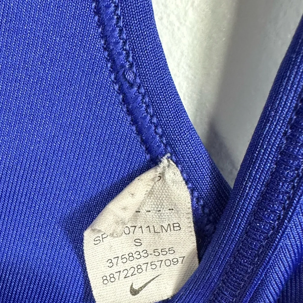 Nike Pro Dri-Fit Sports Bra Blue Racerback‎ Athletic Training Women’s S
